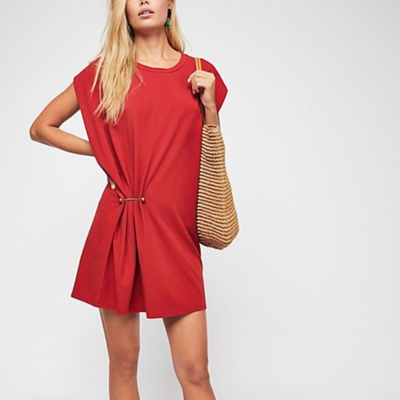 Free People Dresses & Skirts - NWT Free People Bianca Shift Dress Fire Brick